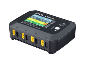 SKYRC Q100 Neo smart RC charger front view on workbench